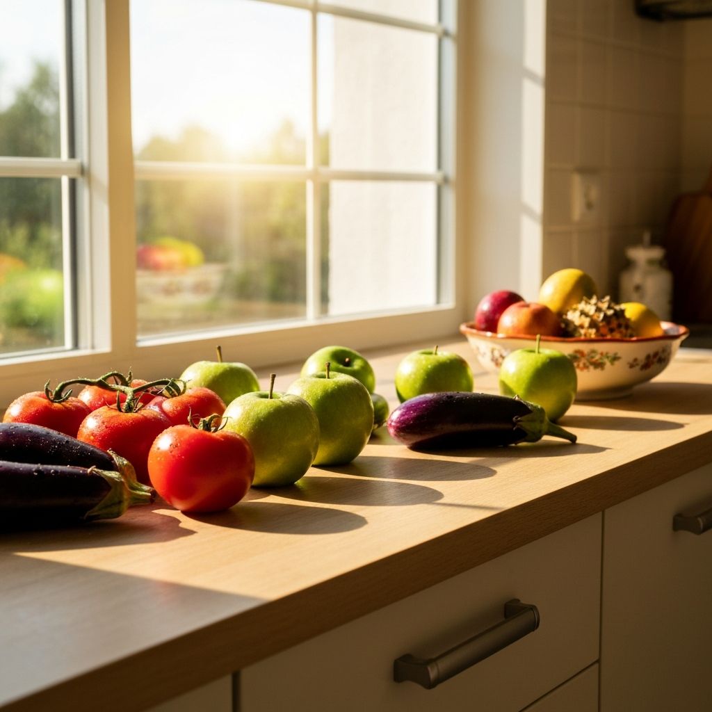 Balanced lifestyle with nutritious food choices